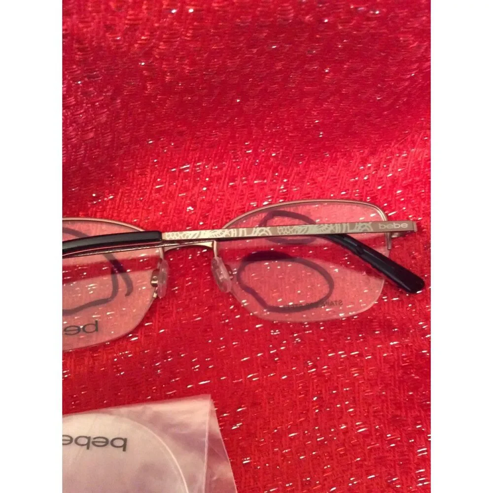 New Frames Bebe Rose Gold Womens Eye Wear Glasses